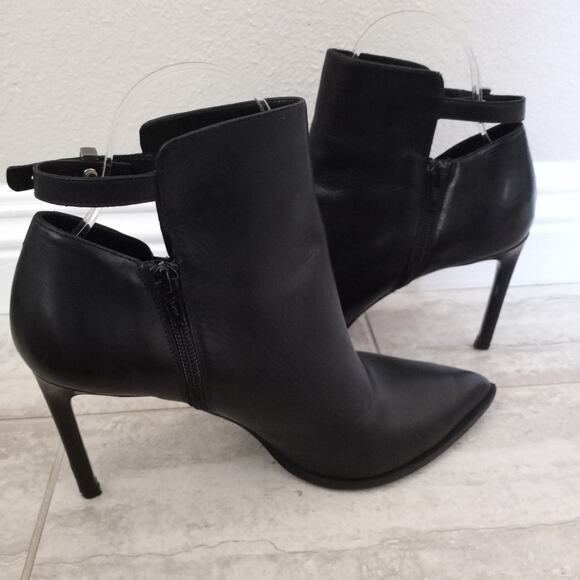 Vince Leather Stiletto Booties - Picture 5 of 11